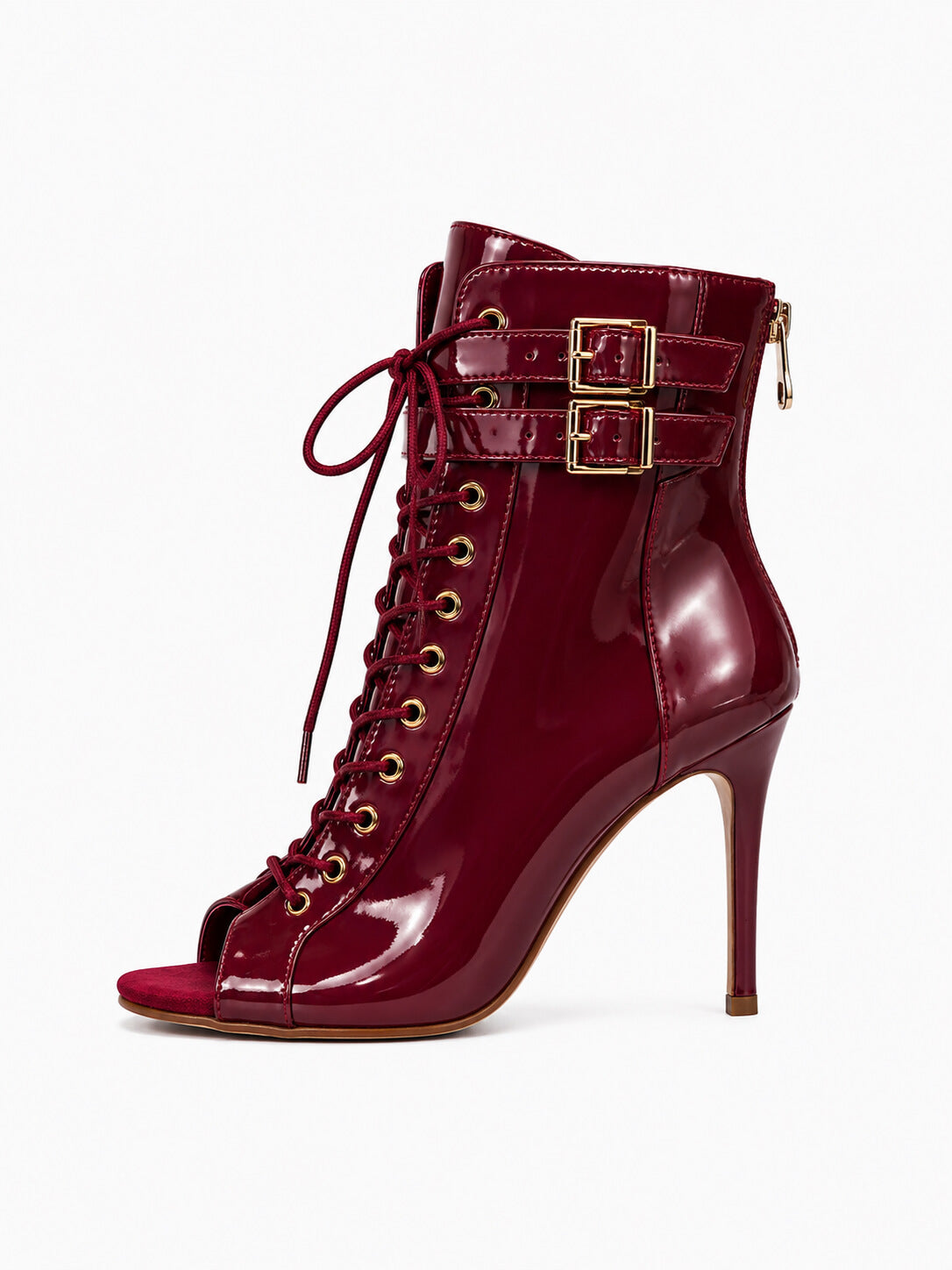 Ankle-Boots Latex Beige