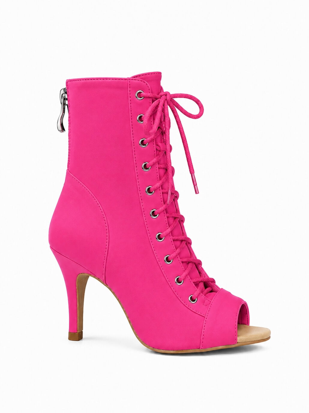Ankle-Boots High-Elastic Fabric - Hot Pink