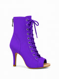 Ankle-Boots High-Elastic Fabric - Purple
