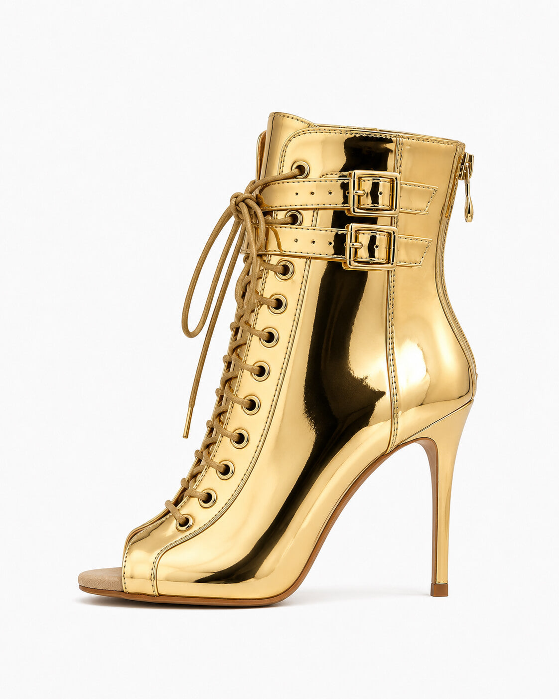 Ankle-Boots Latex Gold