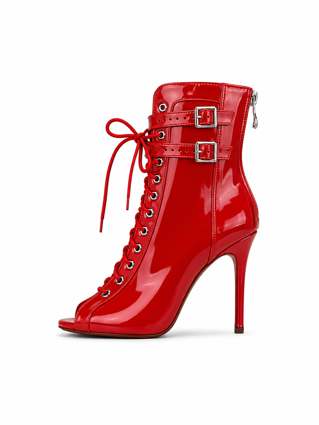 Ankle-Boots Latex Beige