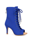 Ankle-Boots High-Elastic Fabric - Blue