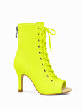 Ankle-Boots High-Elastic Fabric - Yellow