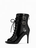Ankle-Boots Latex Black