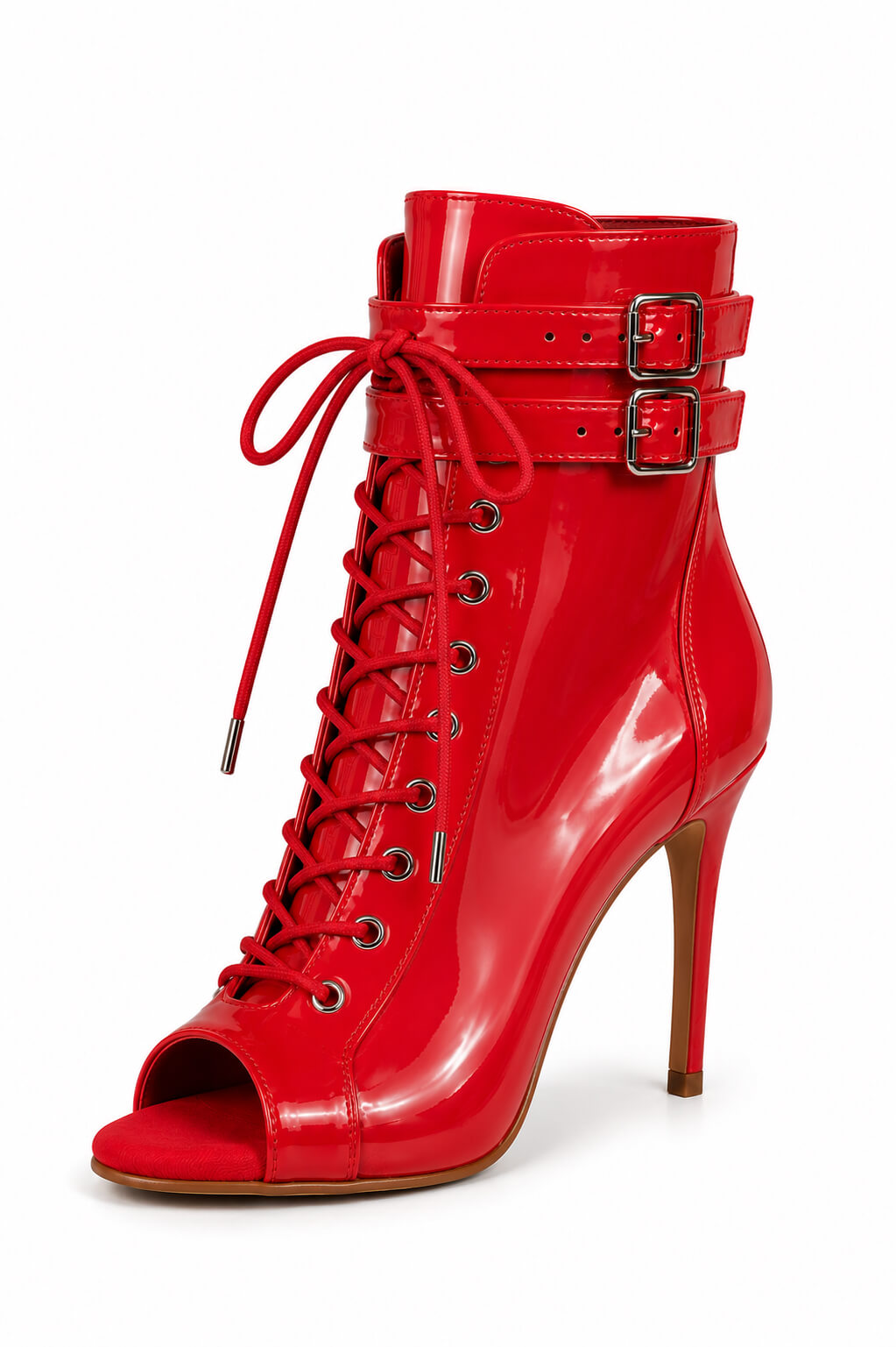 Ankle-Boots Latex Red
