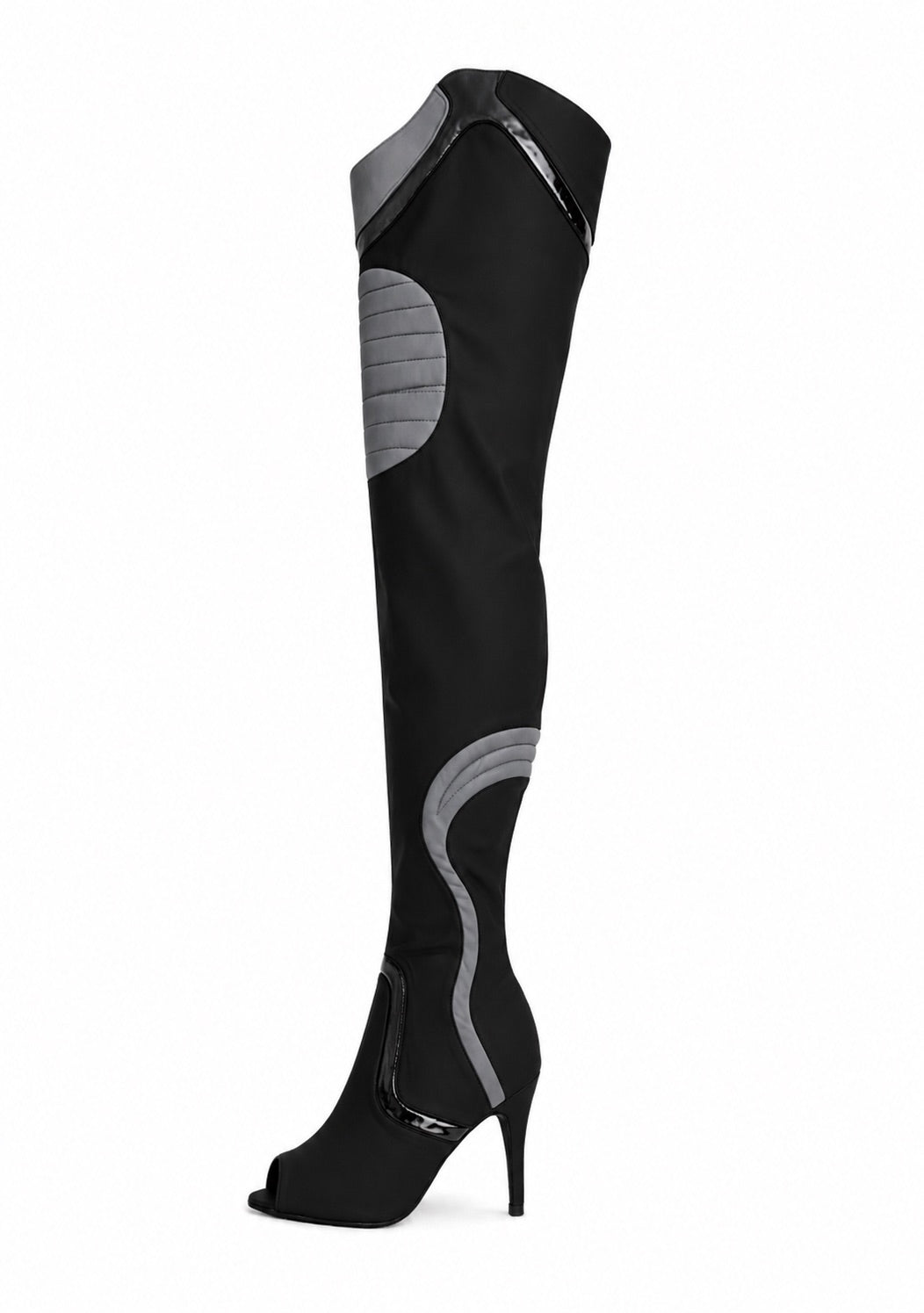 KNEE-PAD Elastic-Fabric Boots Blue-Yellow